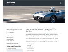 Tablet Screenshot of aigner-kfz-service.de